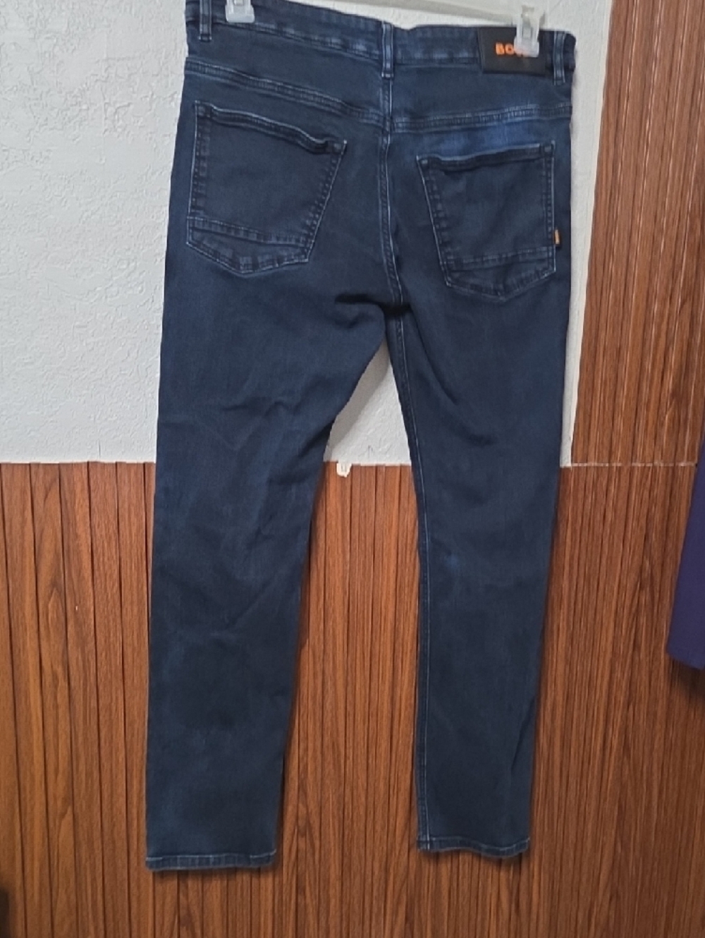 BOSS Hugo Boss Slim Straight Jeans Dark Blue Size 33x30" [1456] - Picture 5 of 9